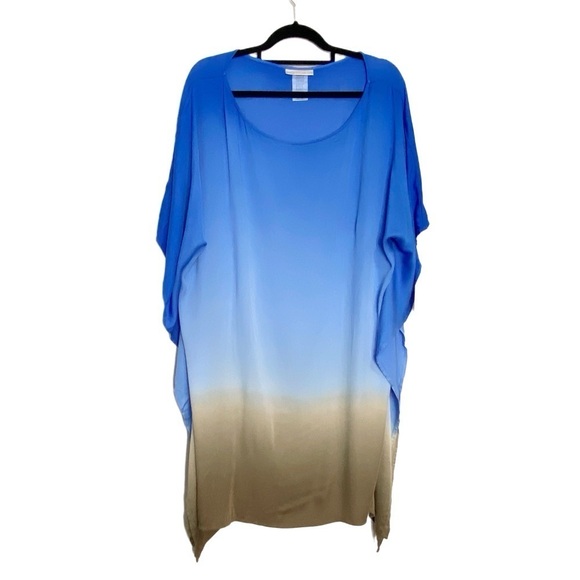 La Blanca Ombre Caftan Coverup - Picture 1 of 4